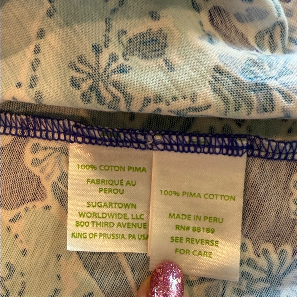 Lilly Pulitzer Kristen Koalafications Royal Purple Bamboo Dress XS Nwot - Picture 11 of 13